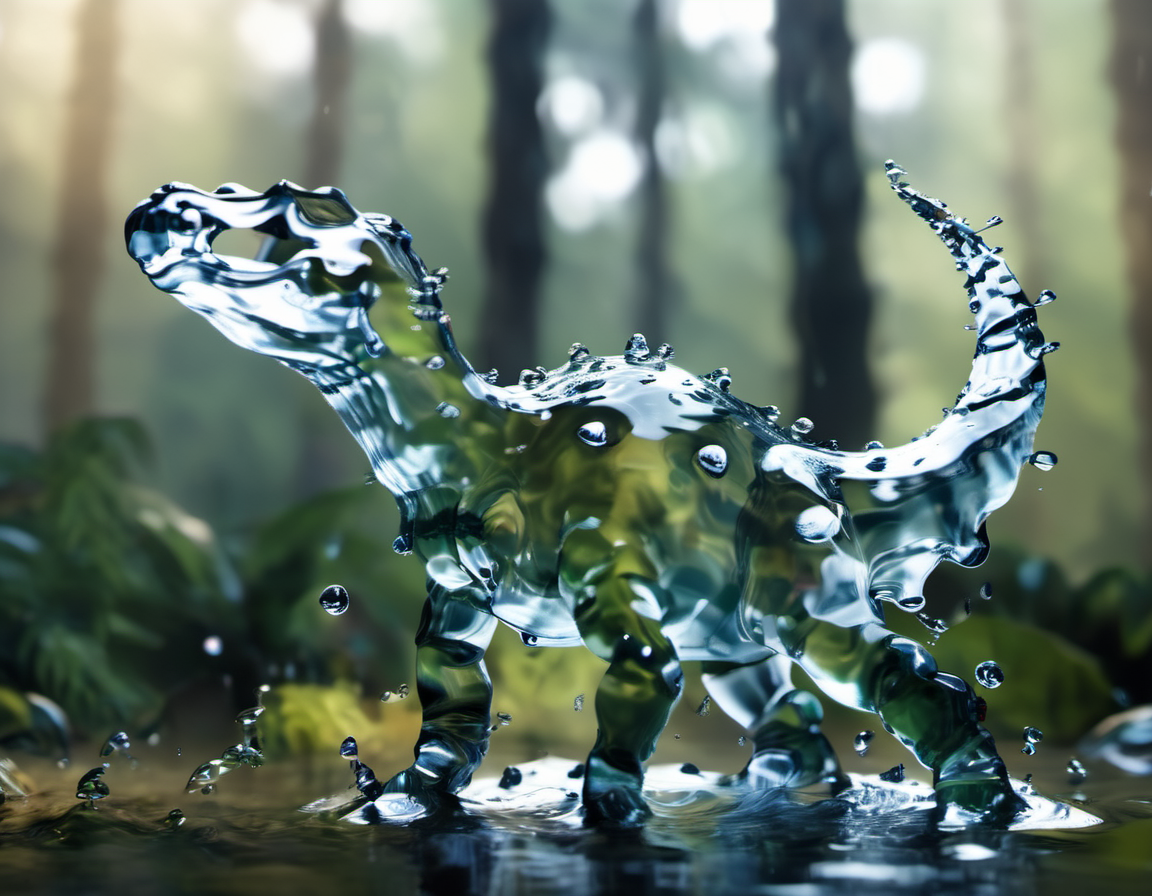 00120-_lora_Aether_Aqua_v1_SDXL_LoRA_0.9_ a photo of a dinosaur made of water, bokeh pre-historic forest background, water drops, cine.png